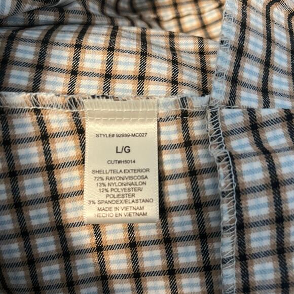 Have Brown Blue and Black Plaid Pencil Skirt Size Large - Picture 6 of 9